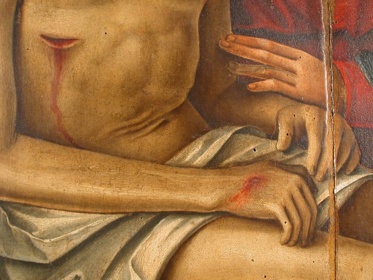 Particolare prima del restauro